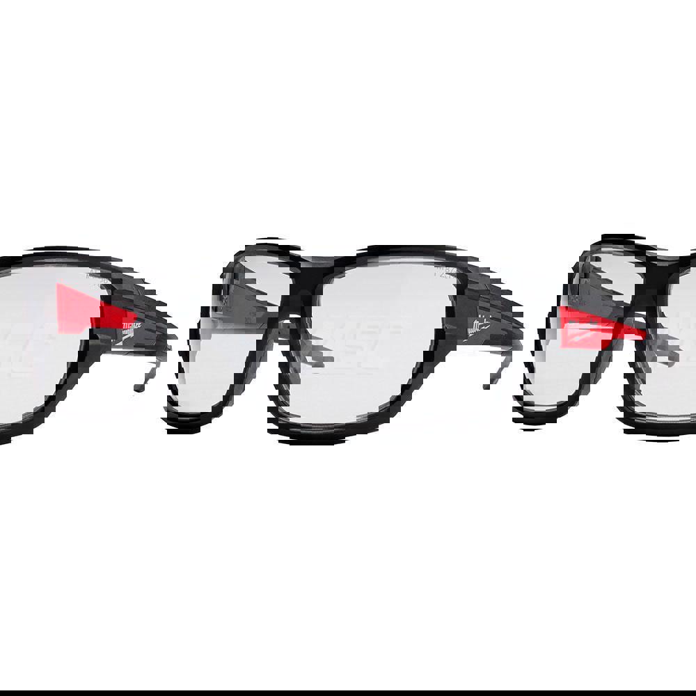 Safety Glass: Anti-Fog & Anti-Scratch, Plastic, Gray Lenses, Full-Framed